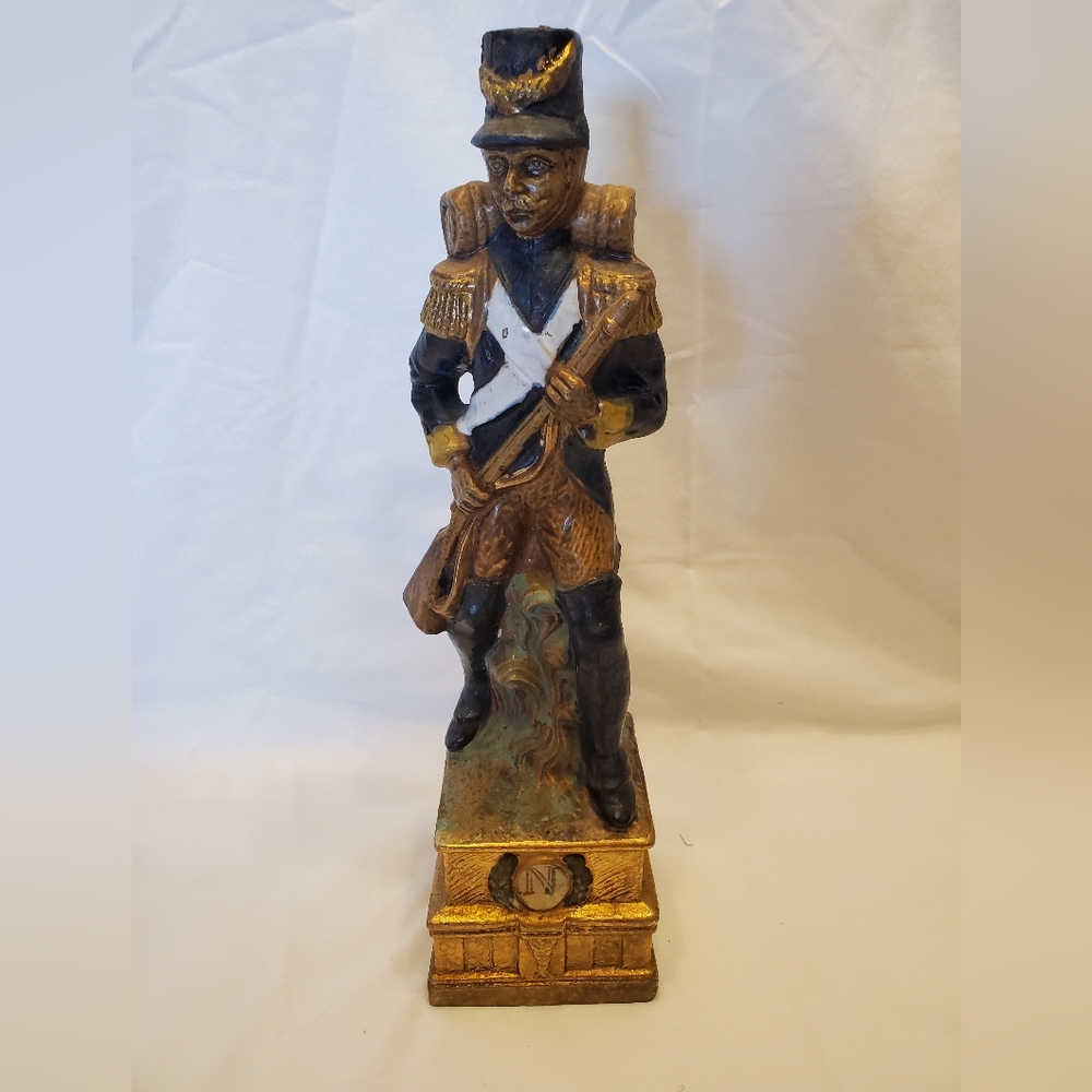 Italian Soldier Vtg Liquor Wine Ceramic Decanter 1970s